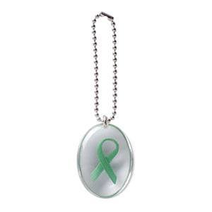 Green Ribbon Stone on a Chain